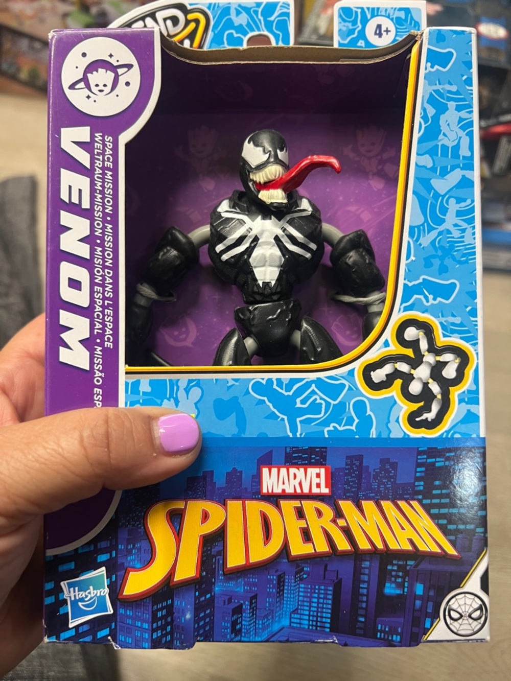 Marvel Venom Action Figure in Black, White & Red